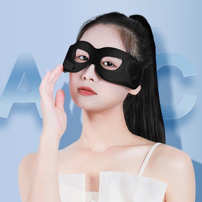新品硅胶美眼仪家用穿戴式护眼仪微电流眼罩睡眠热敷眼部按摩仪