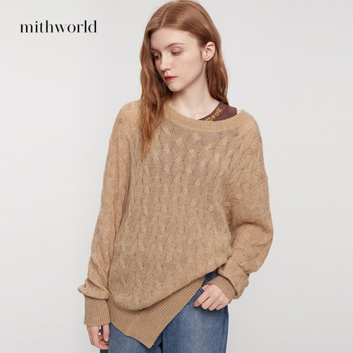 mithworld沵媞不对称针织上衣