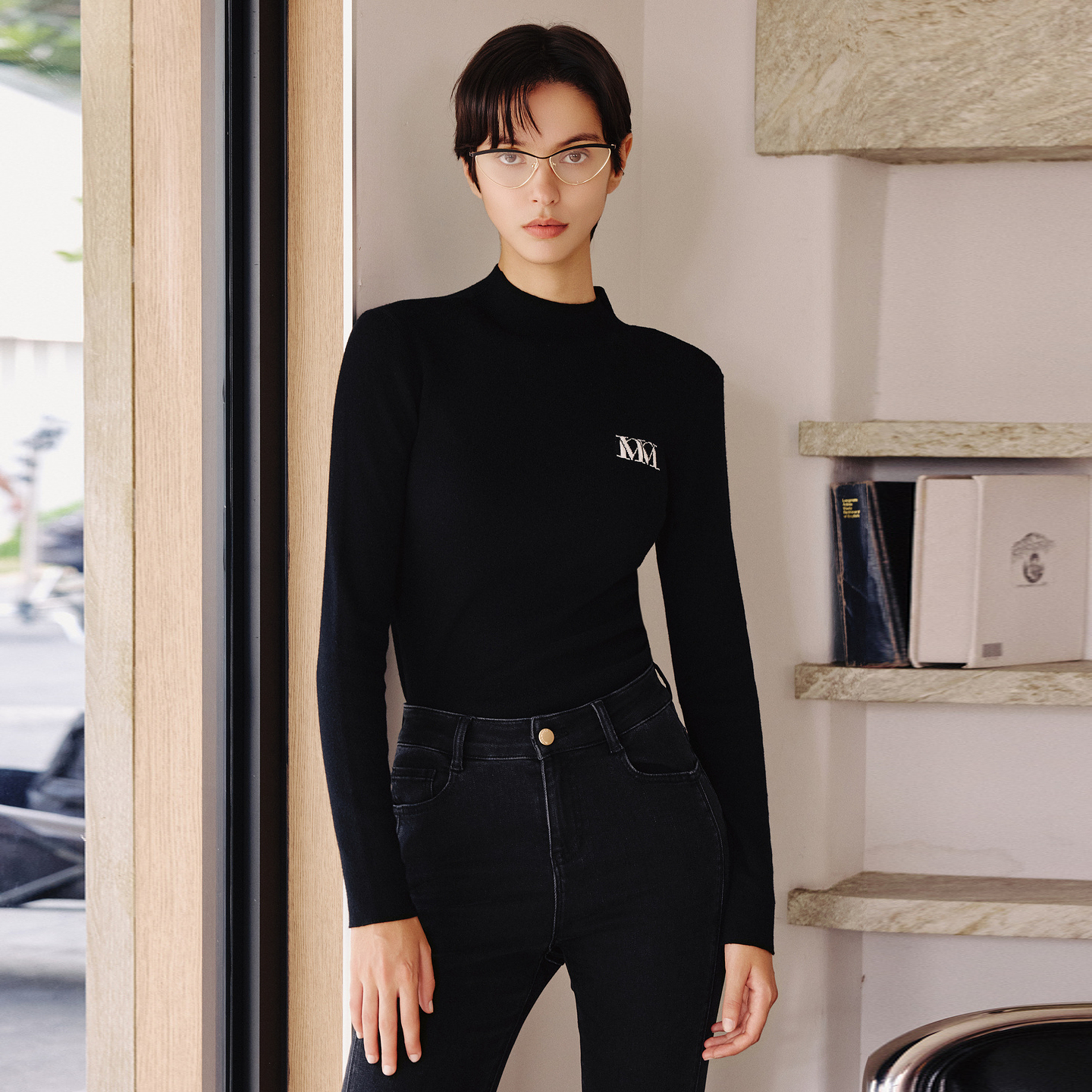 mithworld修身针织套头衫女