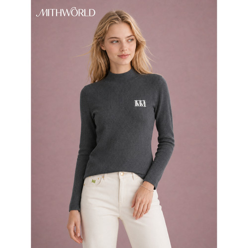 mithworld修身针织套头衫女