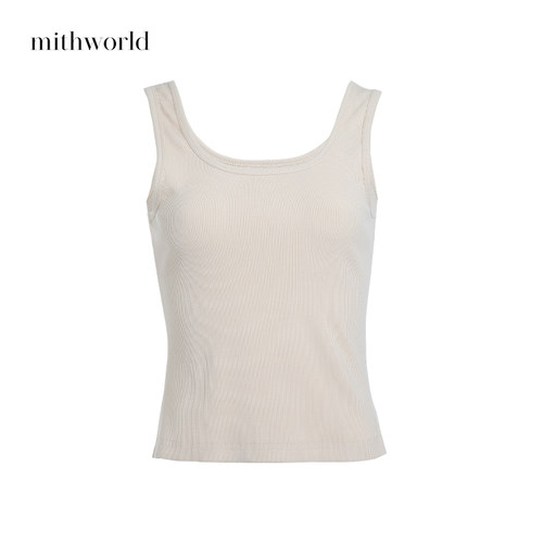 mithworld纯色修身吊带背心