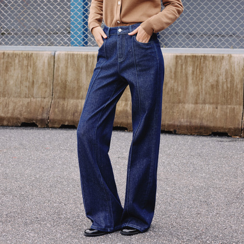 mithworld宽松阔腿牛仔裤