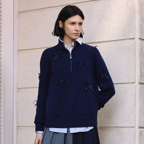 mithworld设计感长袖针织衫