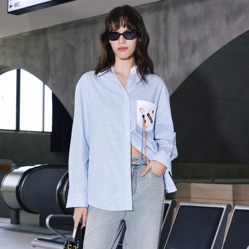 mithworld女士条纹衬衫