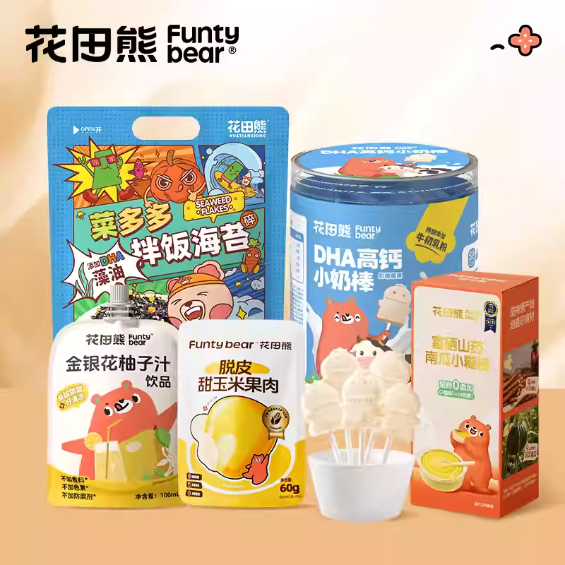 花田熊山药南瓜糊拌饭海苔碎休闲食品组合