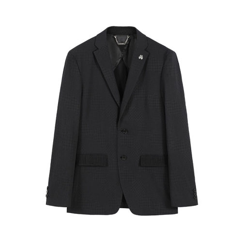 经典树纹肌理感男高档精致西服