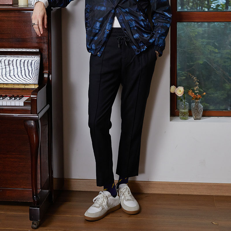 DAVID NAMAN【羊毛混纺】春夏新款商务休闲男士直筒百搭休闲裤子,男装,休闲裤,淘宝优惠券,粉丝福利购,淘宝优惠卷