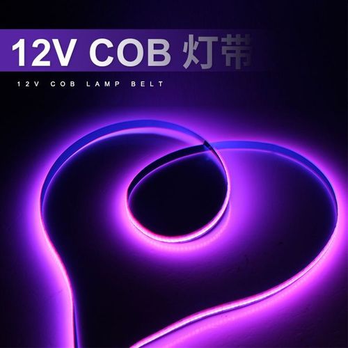 工厂12V/24V 8MMCOB软灯带单色LE灯条无暗区无光斑自粘照明