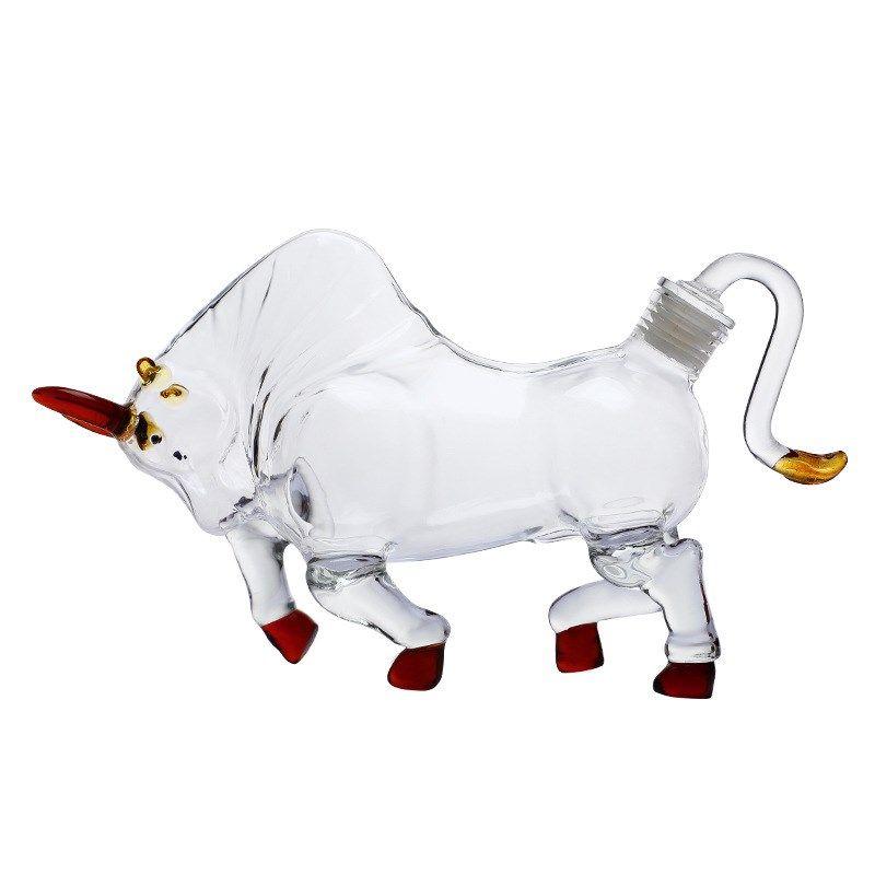 十二生肖空心牛泡酒瓶玻璃洋酒瓶创意工艺酒瓶牛气冲天泡药酒瓶,橡塑材料及制品,玻璃容器/玻璃瓶,淘宝优惠券,粉丝福利购,淘宝优惠卷