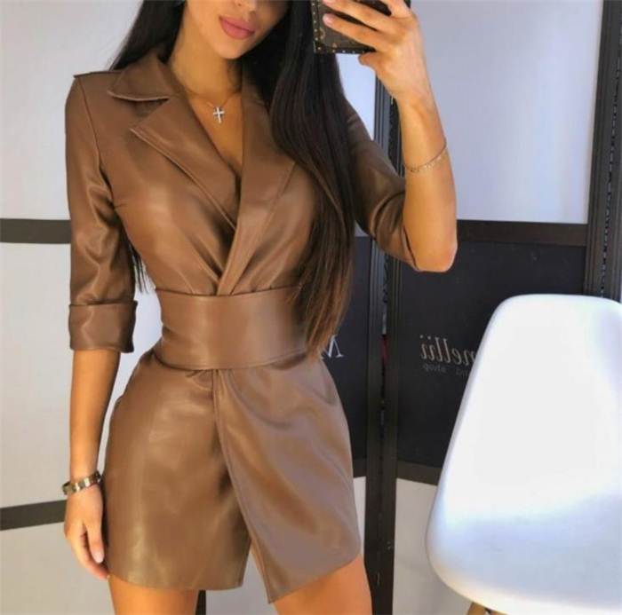 欧美西装连衣裙外套 платьея ж blazer dress coat women