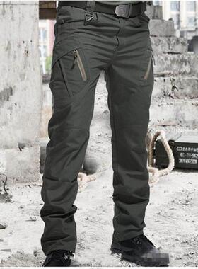 ockets Waterproof Wear Resistant Casual Cargo Pants Men