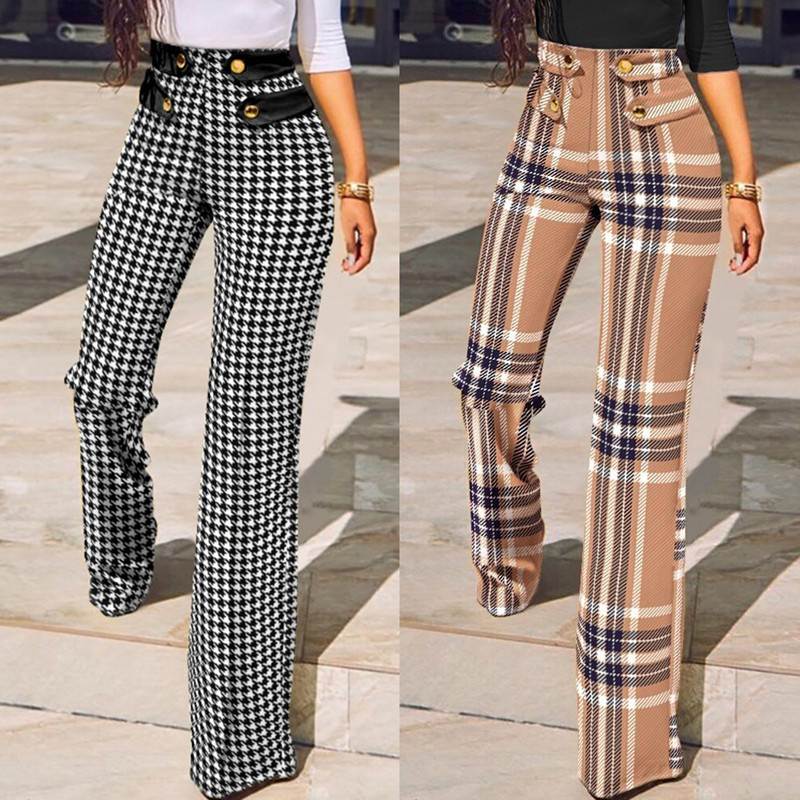 2022 Fashion high waist women trousers ladies long pants 女