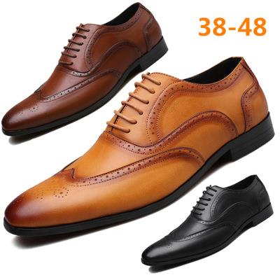 men pu leather shoes men's shoes big size 38-48男鞋大码皮鞋