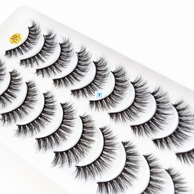 5/10Pairs HandMade Mink Eyelashes Makeup 3D Mink Lashes