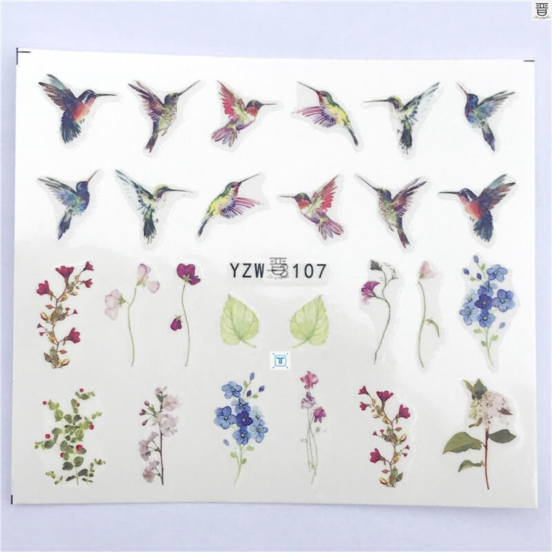 1 PC Watermark Slider Nail Stickers Decal Water Transfer