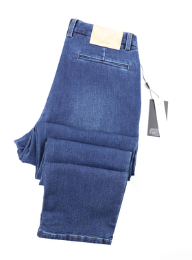 【绵羊毛】九牧王牛仔裤2025正品秋冬直筒百搭加绒男裤TJ1D51113