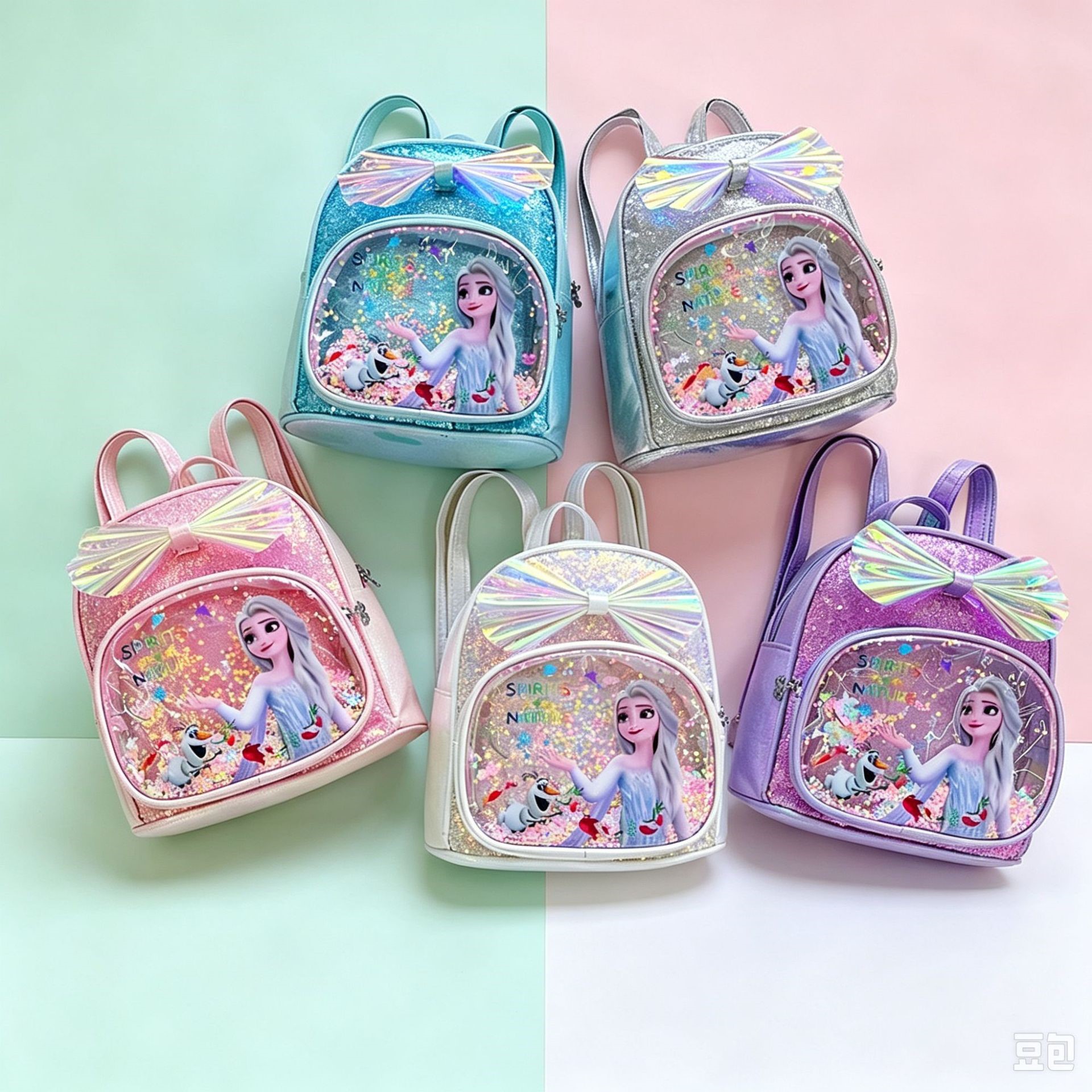 爱莎公主轻便减负幼儿园宝宝背包