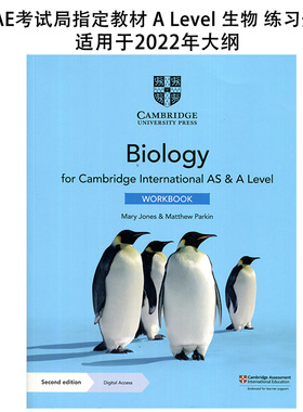 剑桥国际英语教材生物/生物实践练习册2022年考试大纲Cambridge International AS A Level Biology Workbook/Practical练习册