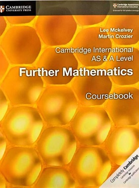 剑桥国际 AS & A Level 进阶数学教材Cambridge International AS& A Level  Further Mathematics Coursebook 9781108403375