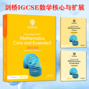 practice 书籍 IGCSE and Extended Core Cambridge Mathematics book进口原版 剑桥IGCSE数学核心与扩展 Coursebook 2025考纲版
