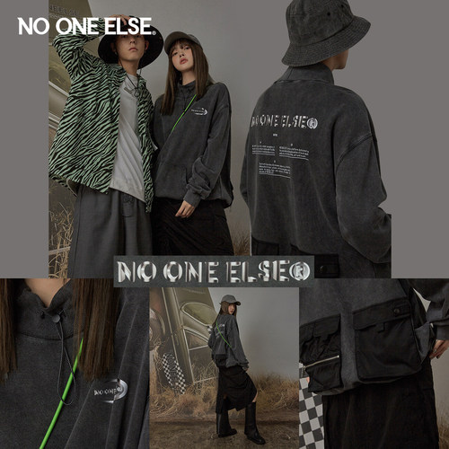 新品半高领卫衣NOONEELSE男女