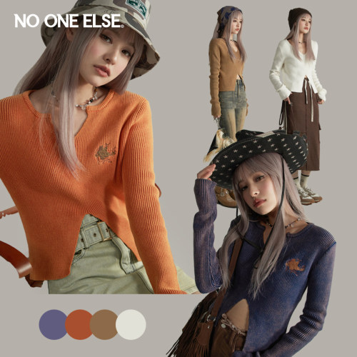 NOONEELSE半开领针织衫