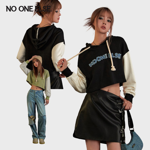 字母抽绳nooneelse百搭