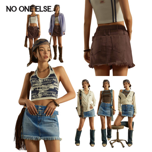 高腰半身裙nooneelse