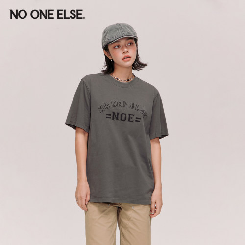 NOONEELSE字母印花宽松T恤