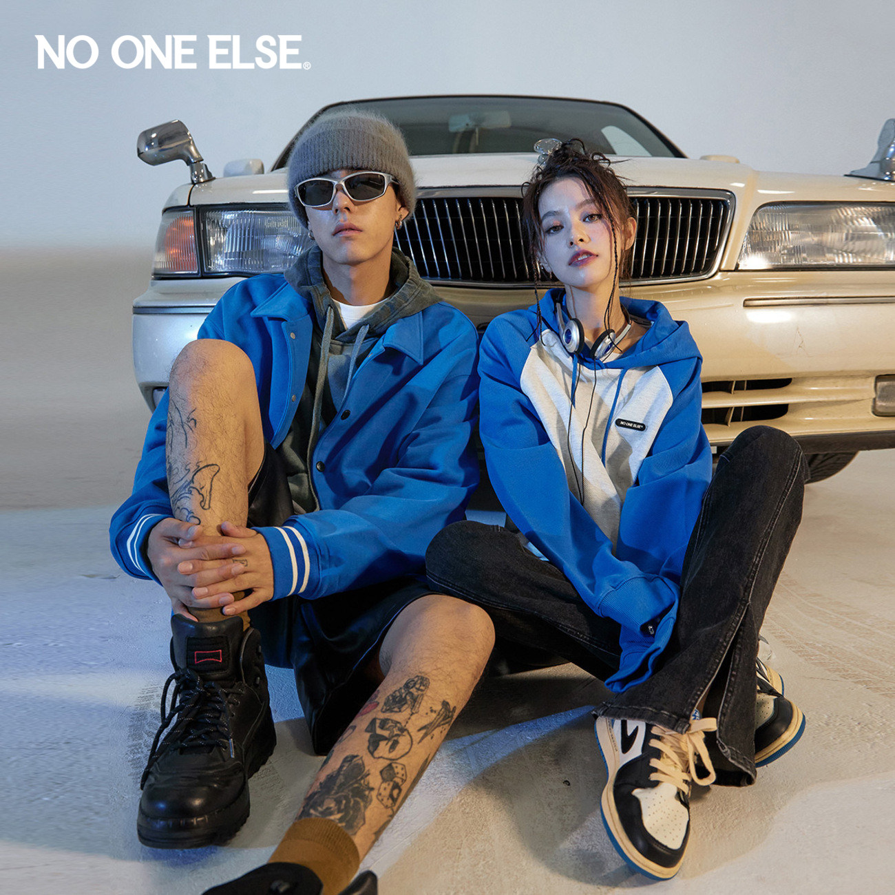 NO ONE ELSE时尚个性翻领长袖外套男女款2026春秋新品休闲上衣潮