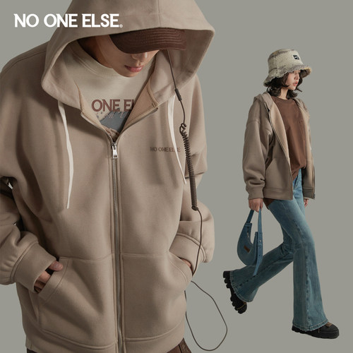 NOONEELSE加绒卫衣外套