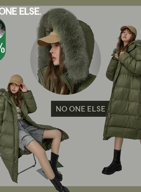 nooneelse毛领90白鸭绒羽绒服
