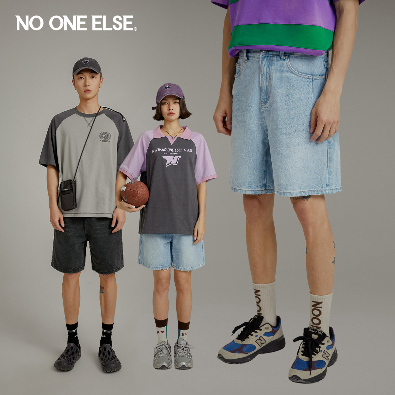 NOONEELSE直筒牛仔裤图片