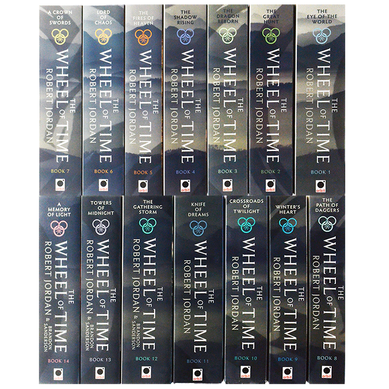 【现货】时光之轮 1-14本套装  The Wheel of Time 罗伯特·乔丹 Robert Jordan 与 魔戒 冰与火之歌 并称西方奇幻三巨头 英版进口