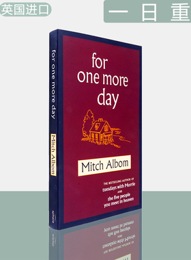 【现货】一日重生 For One More Day 米奇·阿尔博姆 Mitch Albom 暖心小说 正版进口 英文原版书