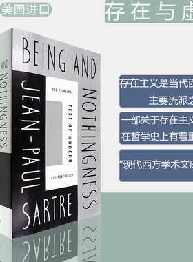【现货】Being and Nothingness 存在与虚无 Jean-Paul Sartre 萨特 现代西方学术文库 正版进口 英文原版书