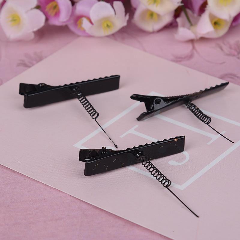 包邮1000/包小黄鸭弹夹金属发发夹016配件鸭嘴夹夹饰簧品饰手工跨