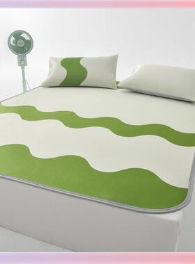 席3YK双禾凉席冰丝夏可F77MMM97水洗三件套学生宿床舍笠软席子天