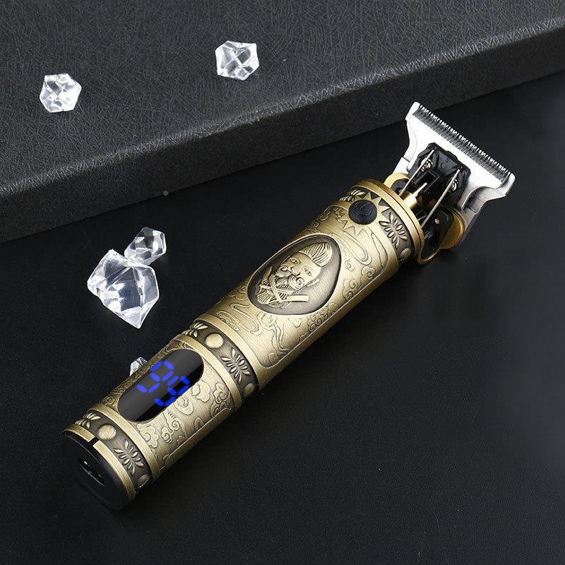 嘉美J-96V5液晶复古油雕刻电推剪专M业发廊光JM-96V5刻痕电推头子