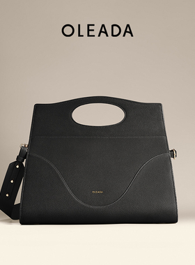 OLEADA船长公文包新品大容量商务通勤出差包高级感单肩斜挎包女