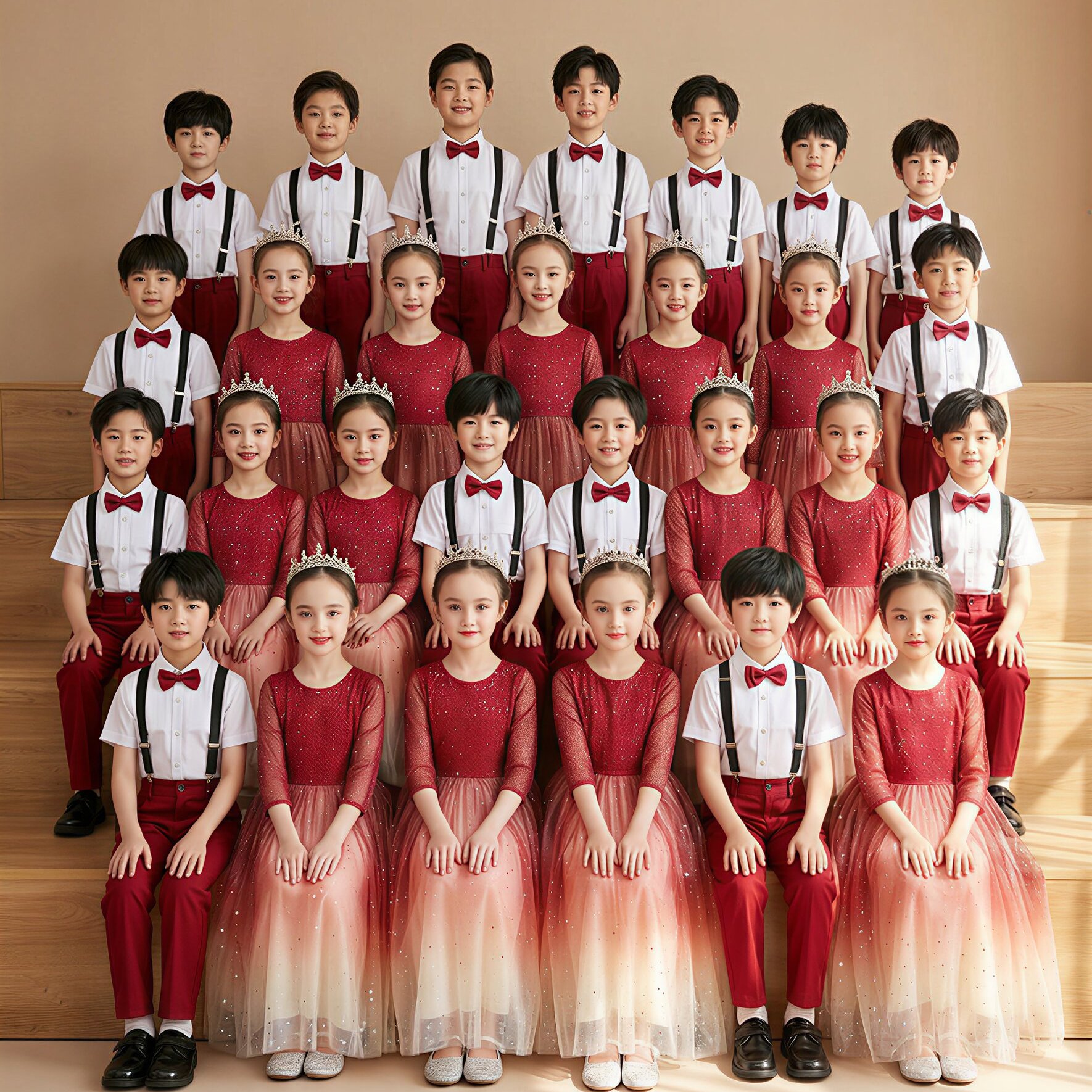 儿童合唱演出服女童舞蹈裙礼服图片