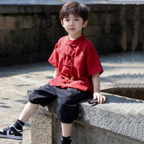 汉服男童2026新款儿童中国风唐装