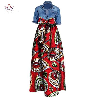 定制 非洲女式半身裙 全棉蜡染印花长裙African dress skirt
