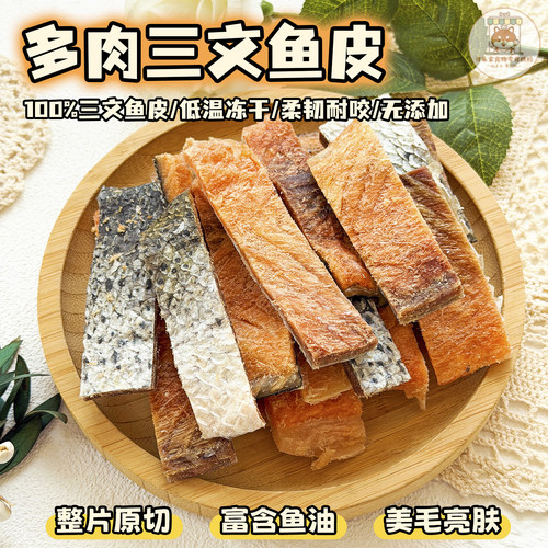 冻干多肉三文鱼皮小狗狗猫咪营养