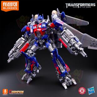 正版布鲁可积木人变形金刚超越版DX天火飞翼擎天柱布鲁克男孩玩具