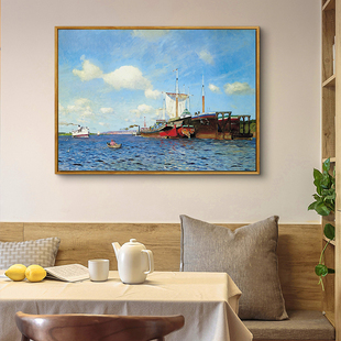 列维坦Levitan俄罗斯装饰画客厅餐厅卧室床头小众乡村风景壁挂画