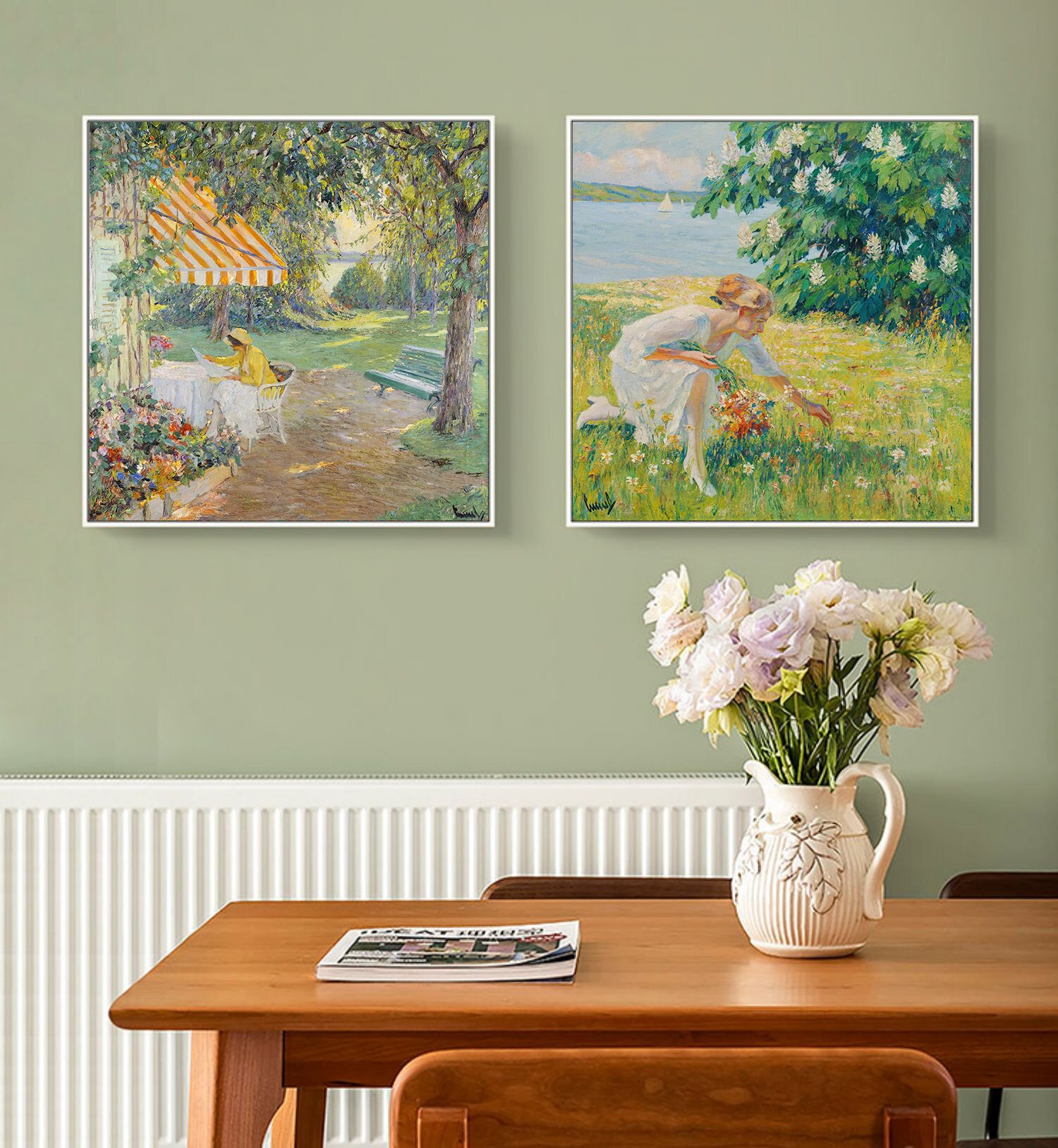 库库尔名画装饰画客厅餐厅走廊卧室床头挂画小众艺术风景人物油画