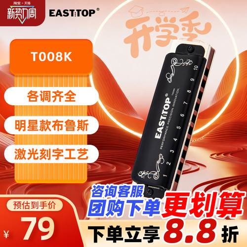 蓝调初学布鲁斯十孔专业口琴