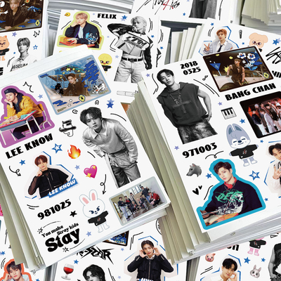 拾乐贴纸StrayKids韩团周边咕卡