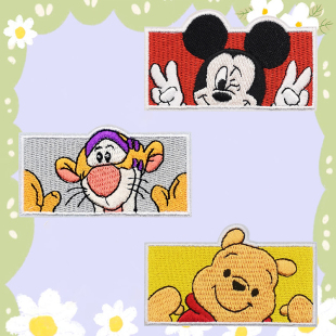 可爱羽绒服补丁贴自粘免缝卡通衣服鞋 饰贴刺绣图案布贴 包修补装